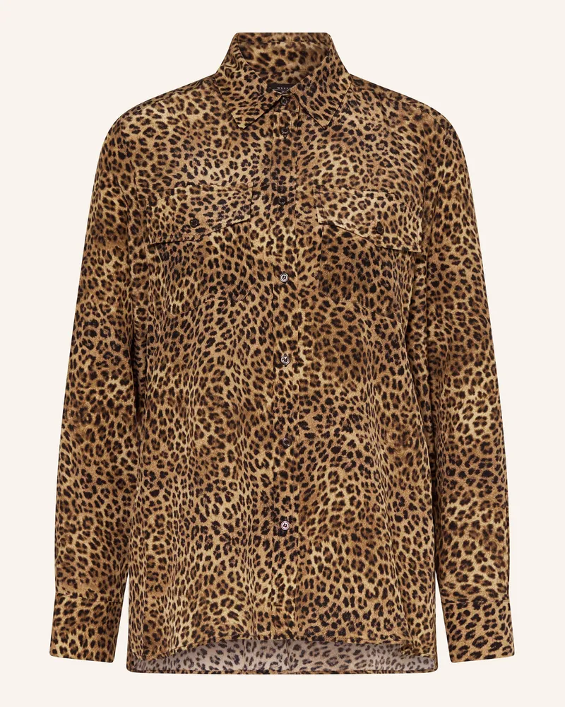 Max Mara Hemdbluse Lemma Aus Seide braun Camel