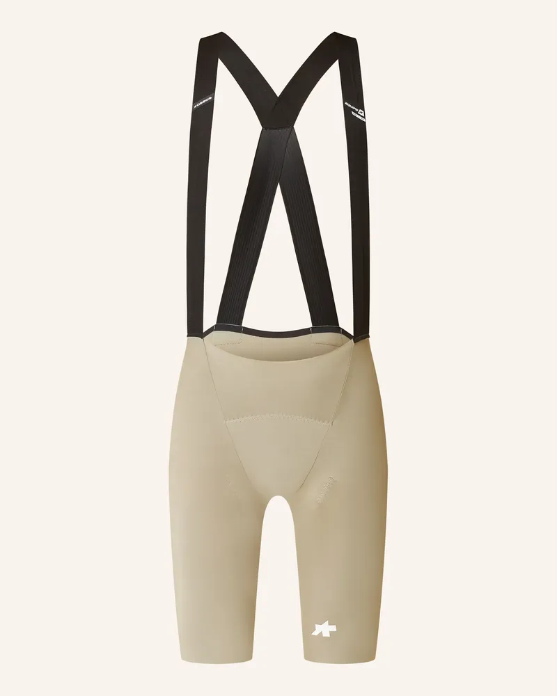 ASSOS Radhose EQUIPE R S11 mit Trägern und gepolstertem Einsatz Khaki