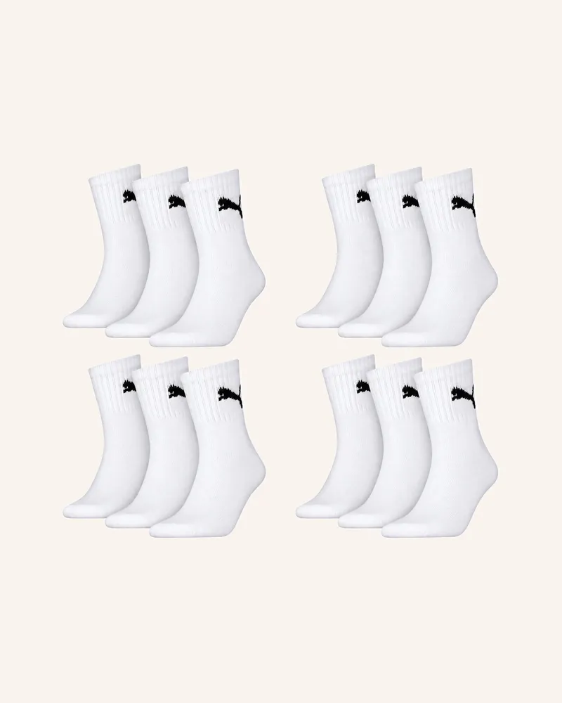 Puma Sportsocken Short Crew 12-Pack weiss Weiss