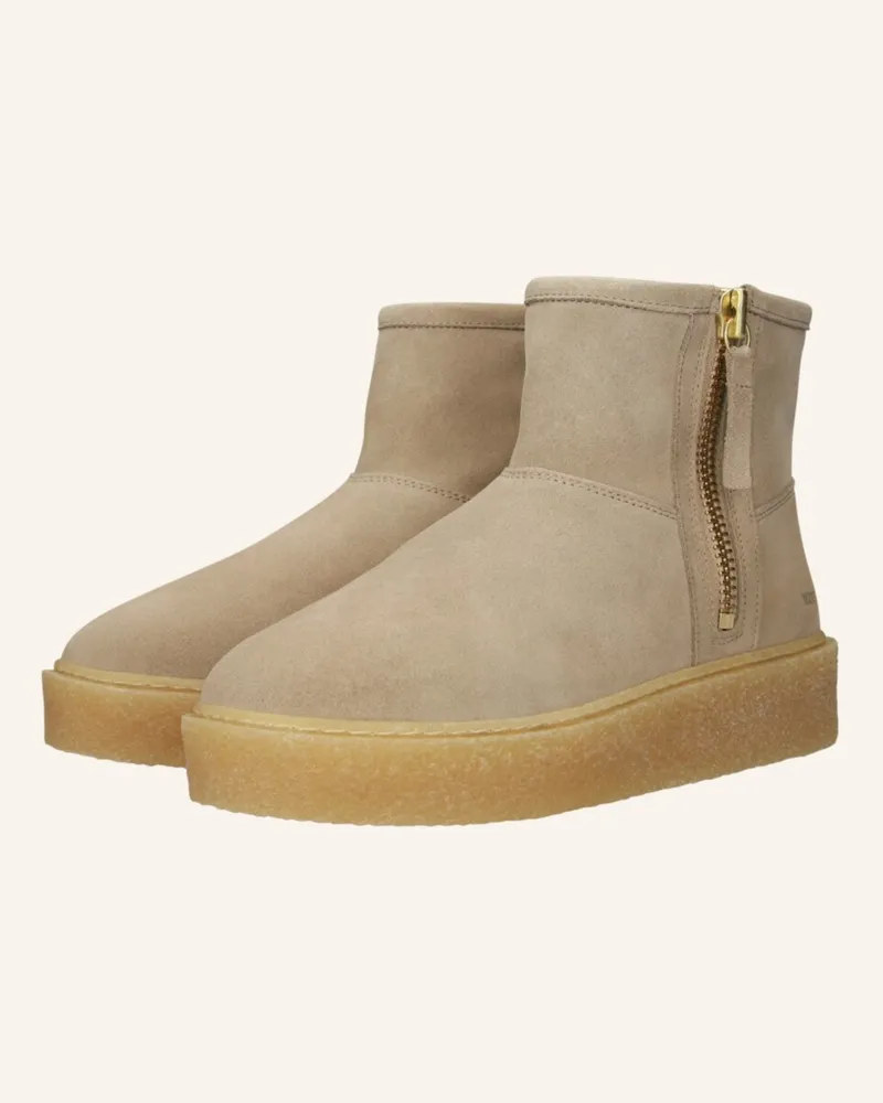Blackstone Schnürboots beige Beige