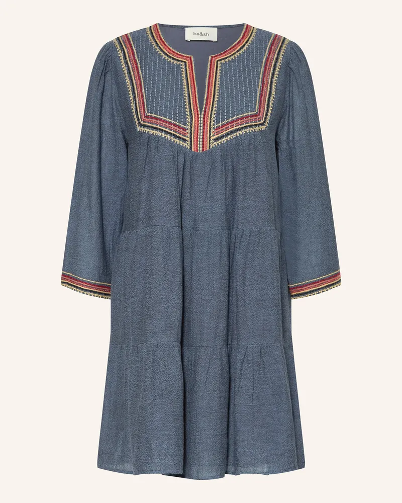 ba&sh Kleid Ciana Mit 3/4-Arm blau Blau