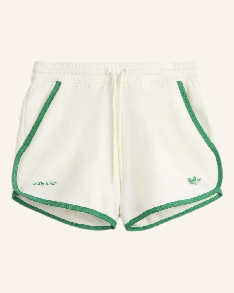 adidas SPORTY & RICH SHORTS Weiss