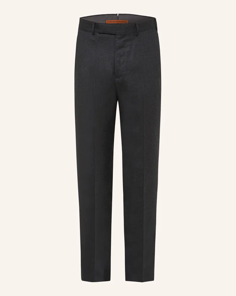 Ermenegildo Zegna Hose Slim Fit grau Dunkelgrau