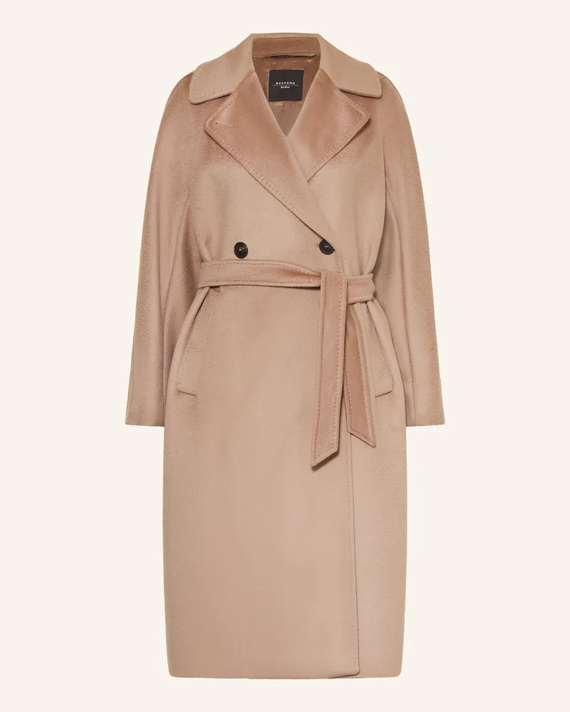 Max Mara Wollmantel Resina beige Hellbraun