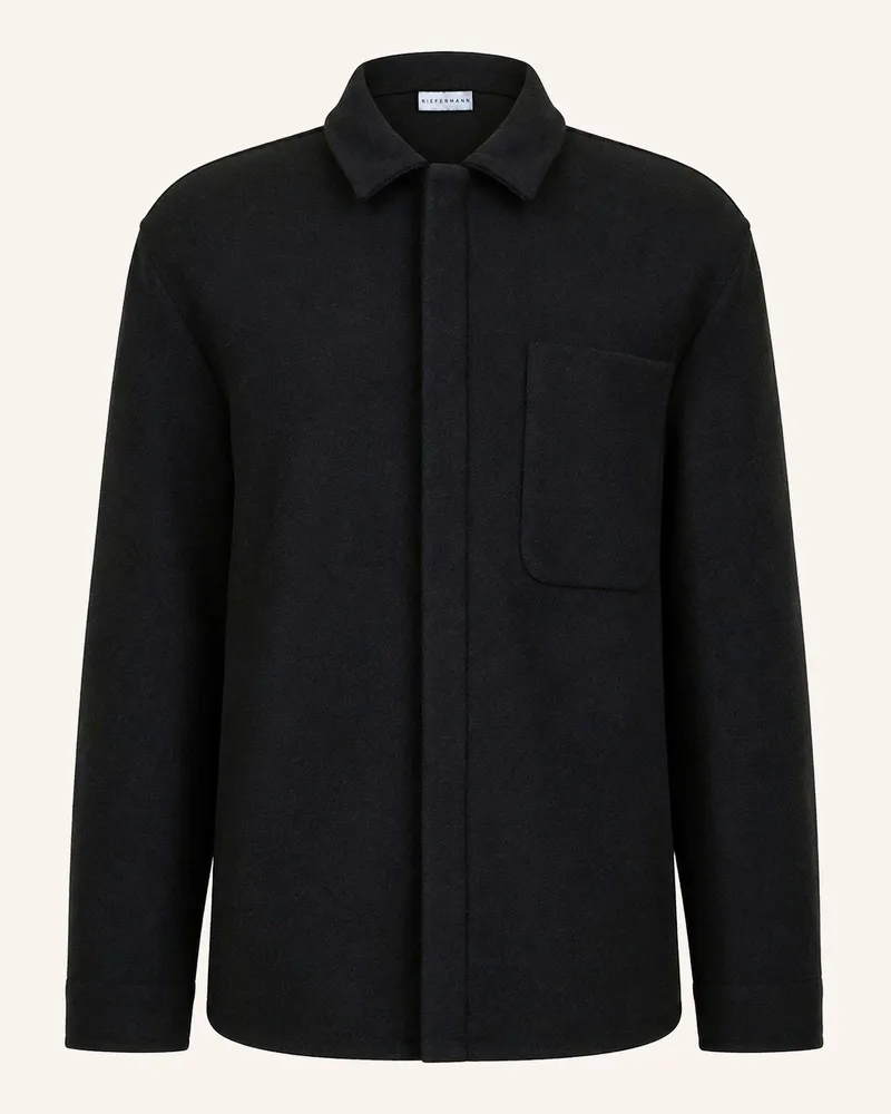 KIEFERMANN Kiefermann Woll-Overshirt Für Herren Ecbert schwarz Schwarz
