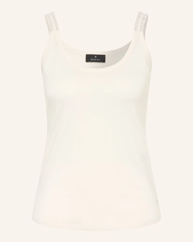 monari Top Mit Schmucksteinen beige Creme