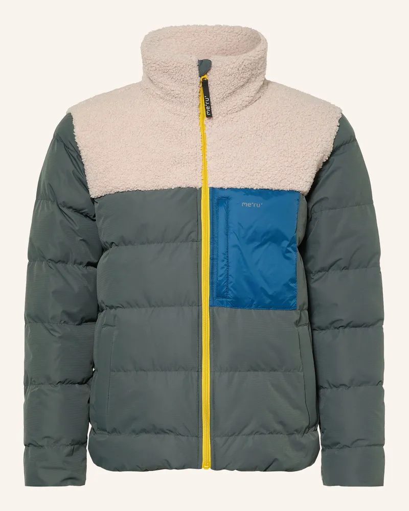 me°ru' Steppjacke Roskilde gruen Dunkelgrün