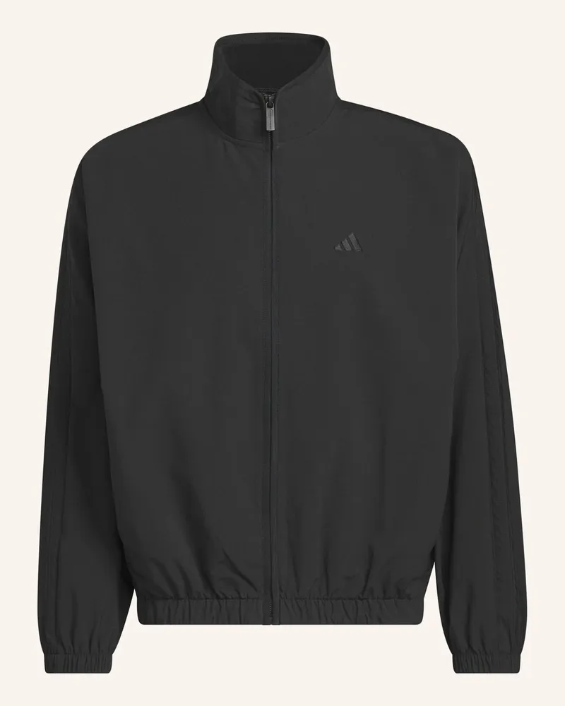 adidas Adidas Basketball Track Top, Webmaterial schwarz Schwarz