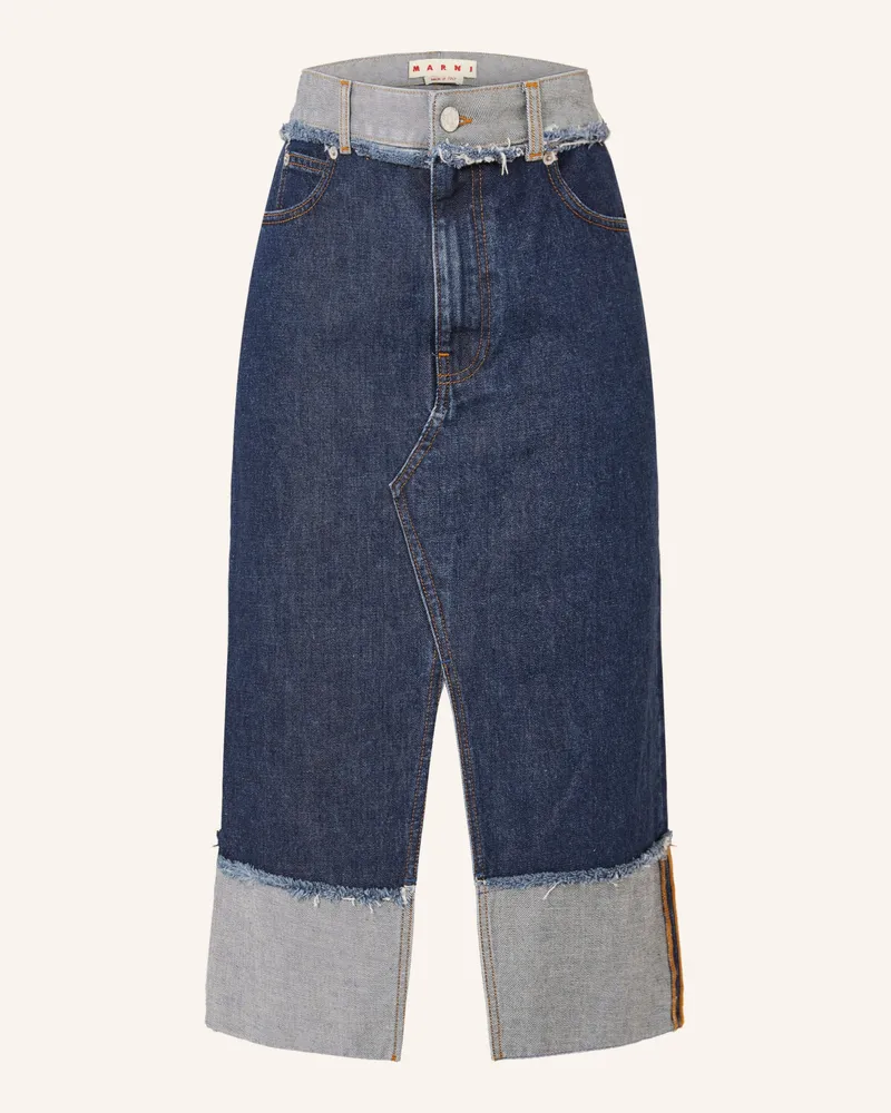 Marni Jeansrock blau Dunkelblau