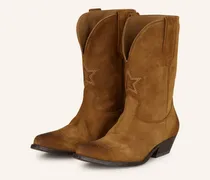 Cowboy Boots Wish Star braun