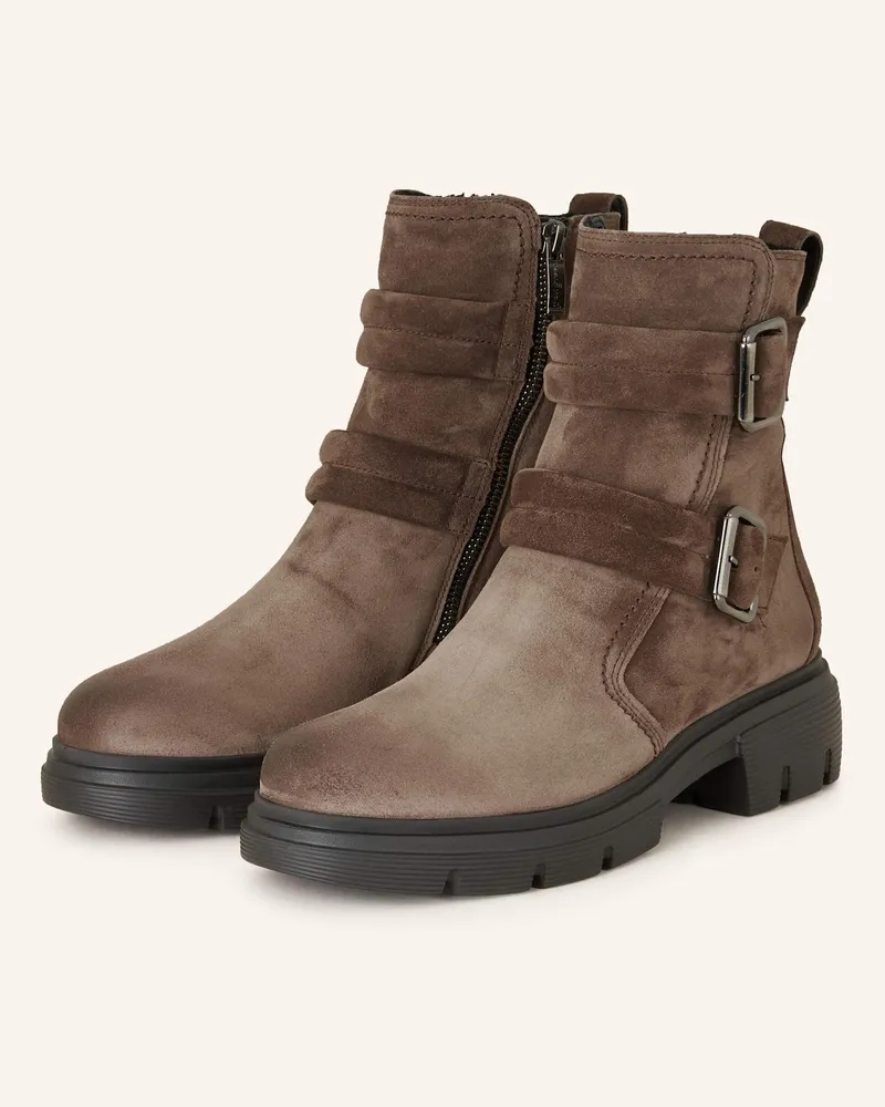 paul green Biker Boots braun Dunkelbraun