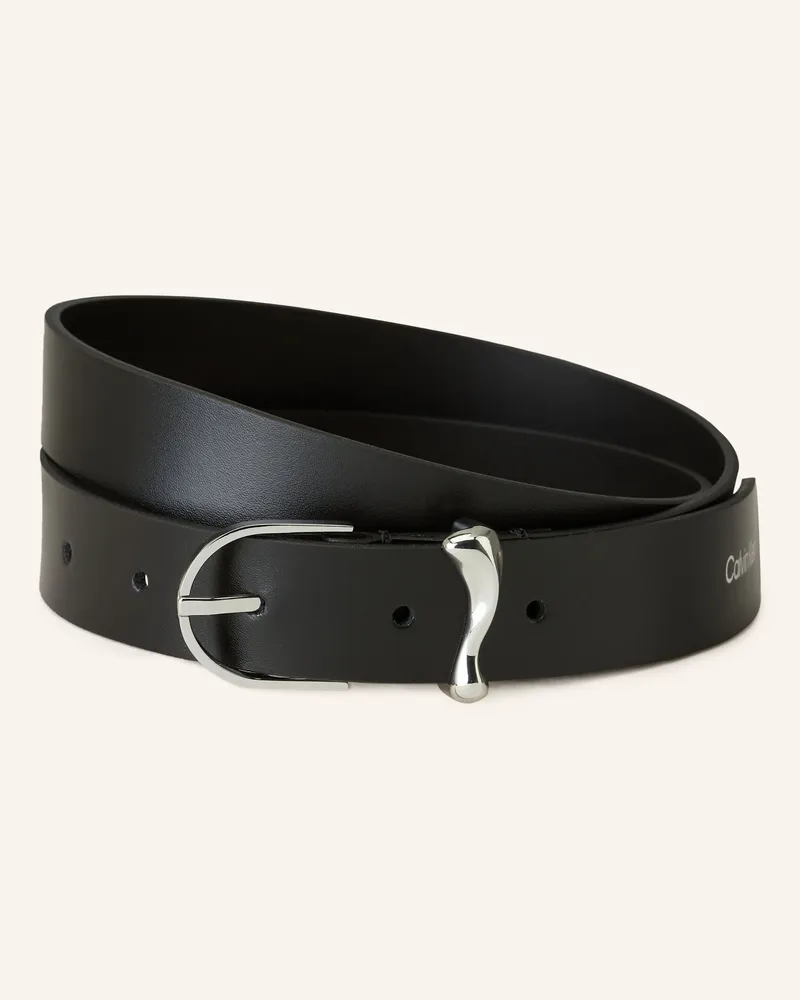 Calvin Klein Ledergürtel Schwarz