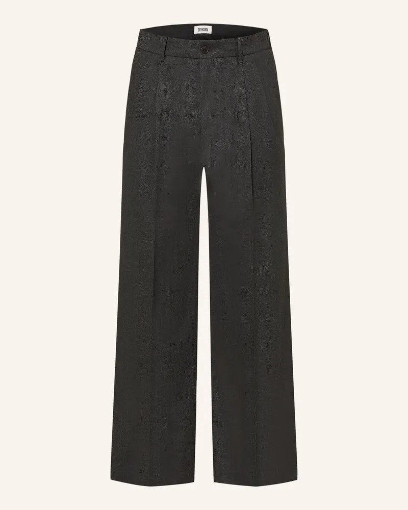 Drykorn Hose Leek Regular Fit grau Dunkelgrau
