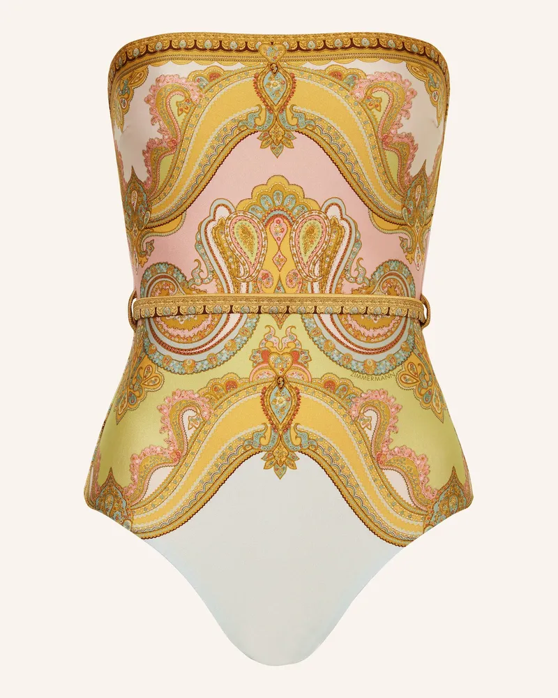 Zimmermann Bandeau-Badeanzug MAXINE Dunkelgelb
