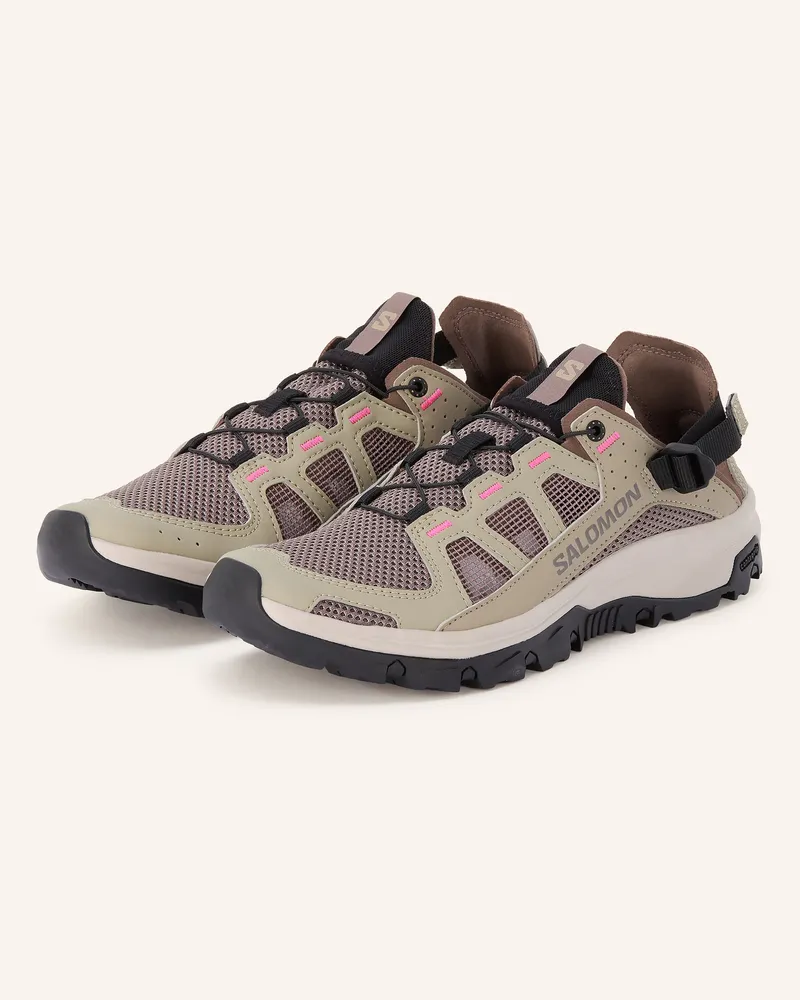 Salomon Wanderschuhe Techamphibian gruen Khaki
