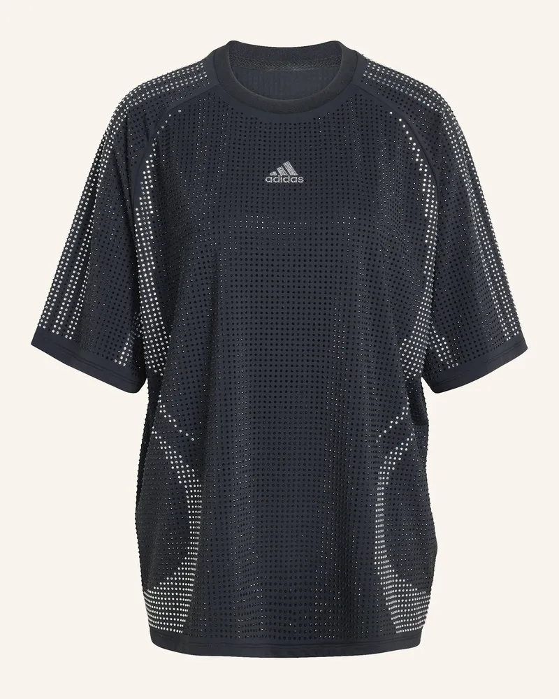 adidas Teamgeist Rhinestone T-Shirt schwarz Schwarz