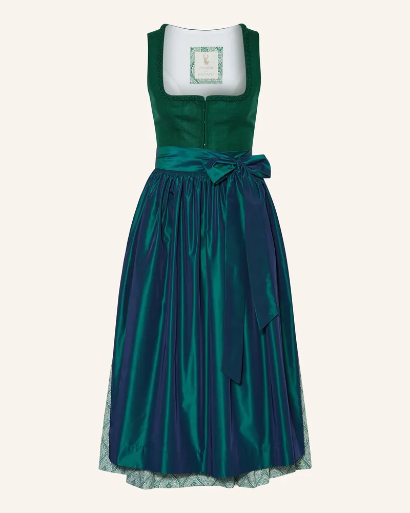Johann & Johanna Dirndl Mit Seide gruen Dunkelgrün