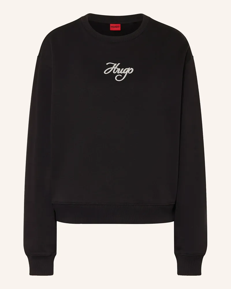 HUGO BOSS Sweatshirt DEROXINA Schwarz