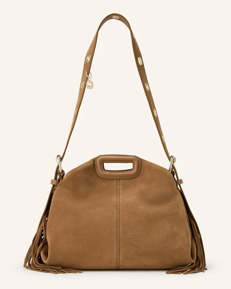 Maje Handtasche braun Hellbraun