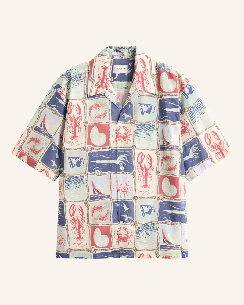 Gant Resorthemd Relaxed Fit beige Creme