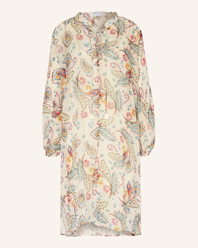 Riani Cold-Shoulder-Kleid Mit Glitzergarn weiss Creme