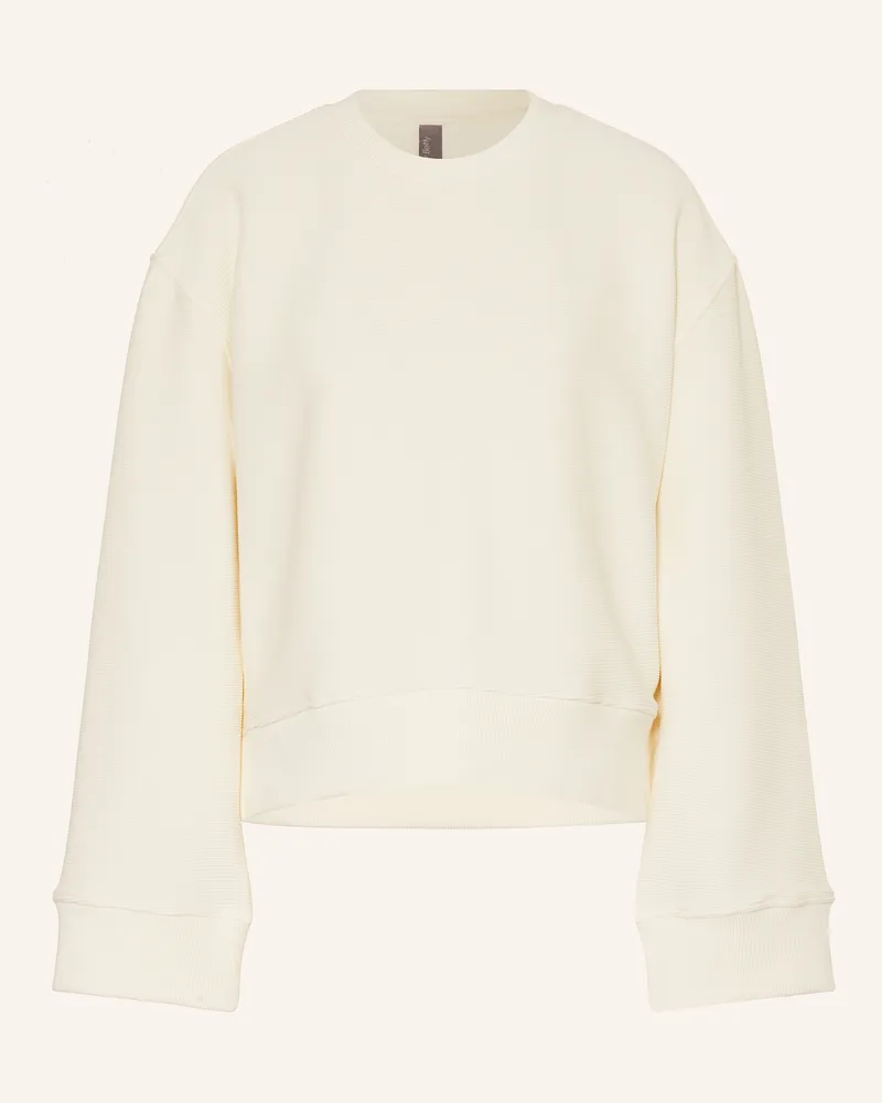 Sweaty Betty Cropped-Sweatshirt PEACEFUL Ecru