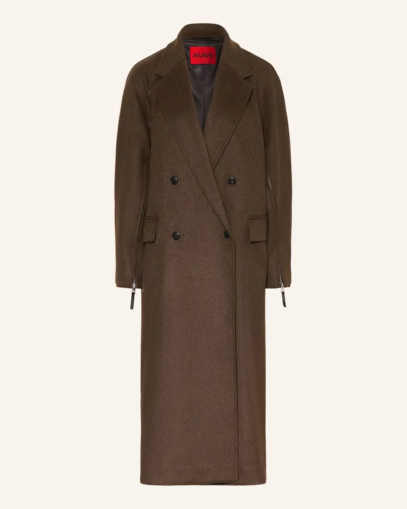 HUGO BOSS Mantel Malini braun Dunkelbraun