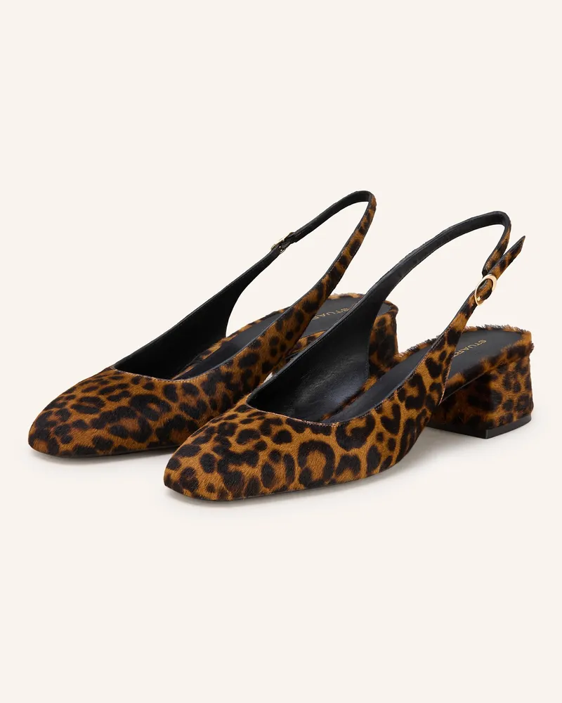 Stuart Weitzman Slingpumps MAEVE 35 Dunkelorange