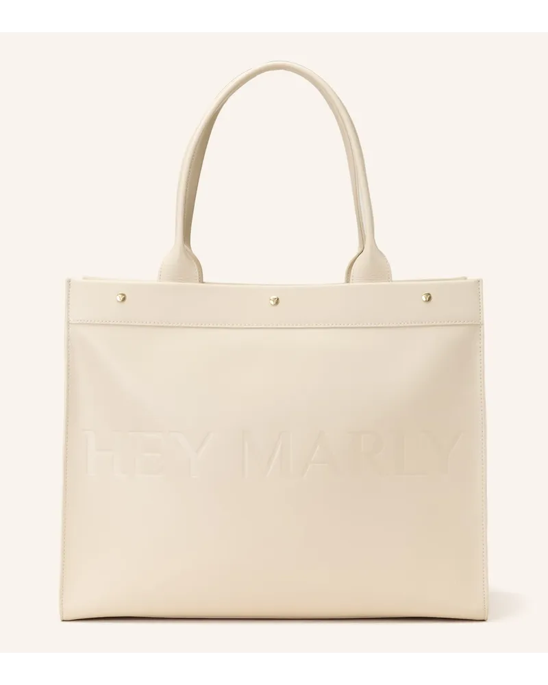 Hey Marly Shopper CLASSY SIGNATURE BAG Beige