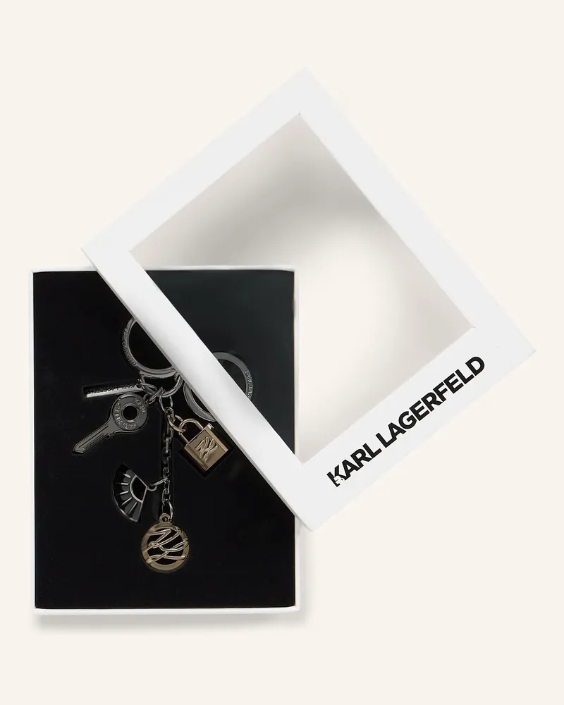 Karl Lagerfeld Schlüsselanhänger schwarz Schwarz