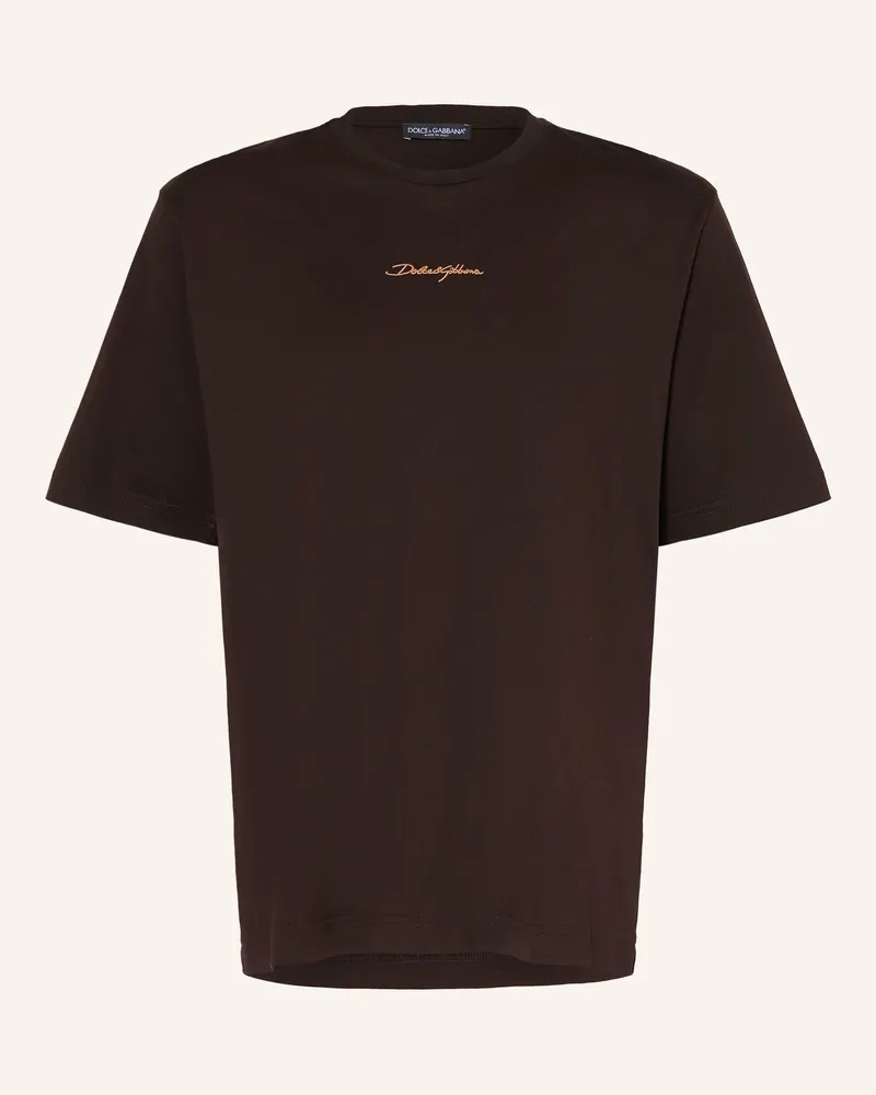 Dolce & Gabbana T-Shirt braun Dunkelbraun