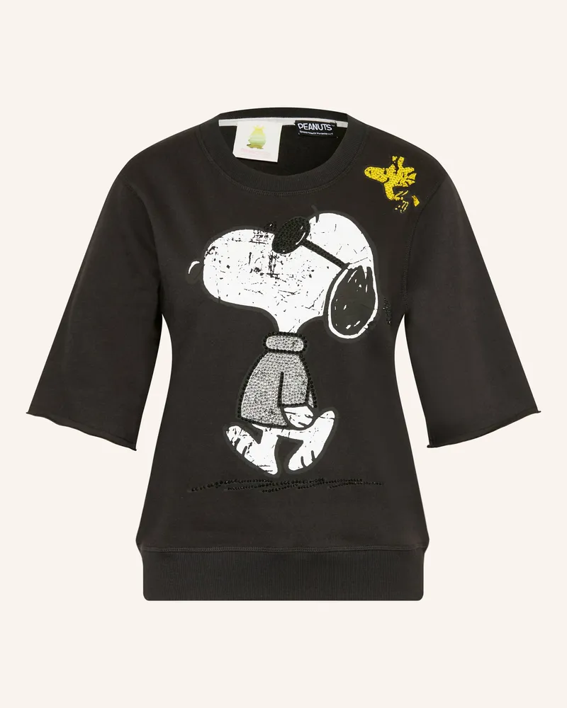 Princess goes Hollywood Sweatshirt Mit 3/4-Arm Und Schmucksteinen schwarz Schwarz