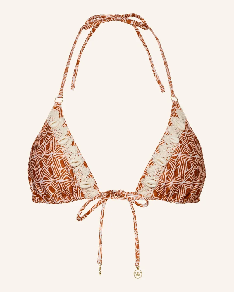 watercult Triangel-Bikini-Top ORGANIC MODERNS Rosa