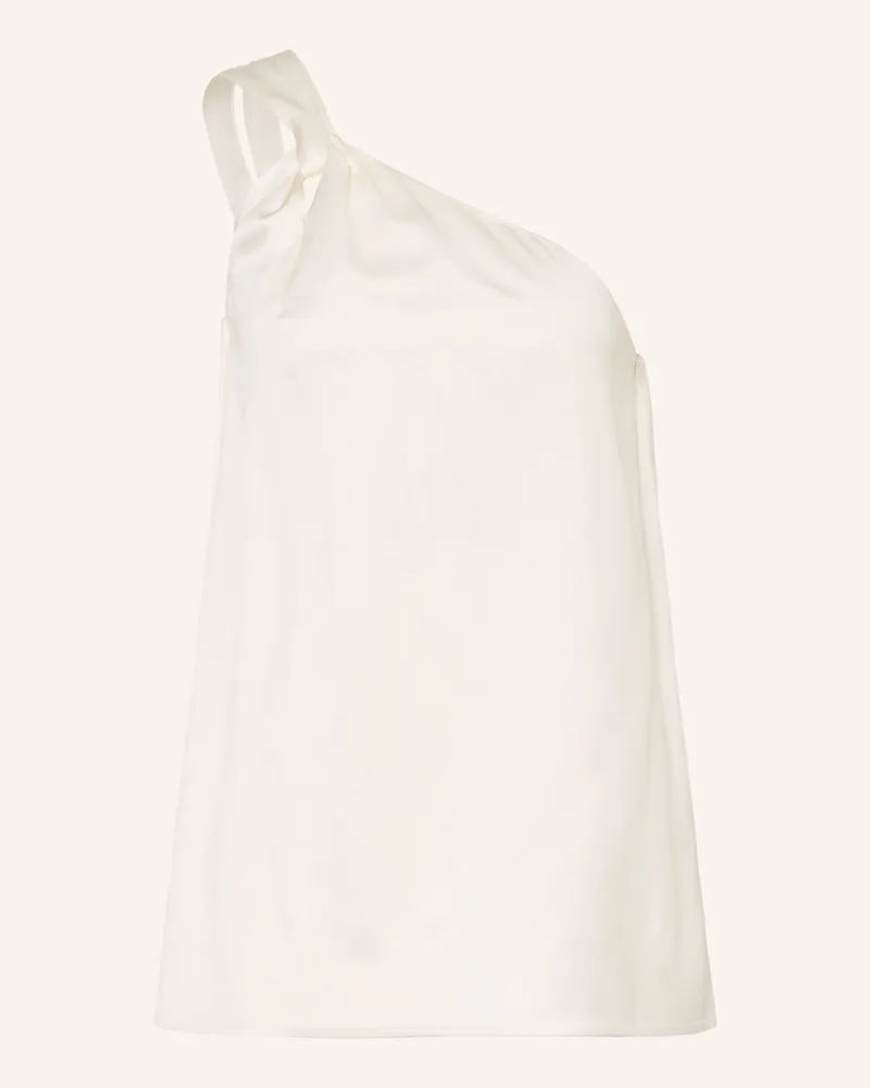 HUGO BOSS One-Shoulder-Top BANTEA aus Satin Creme