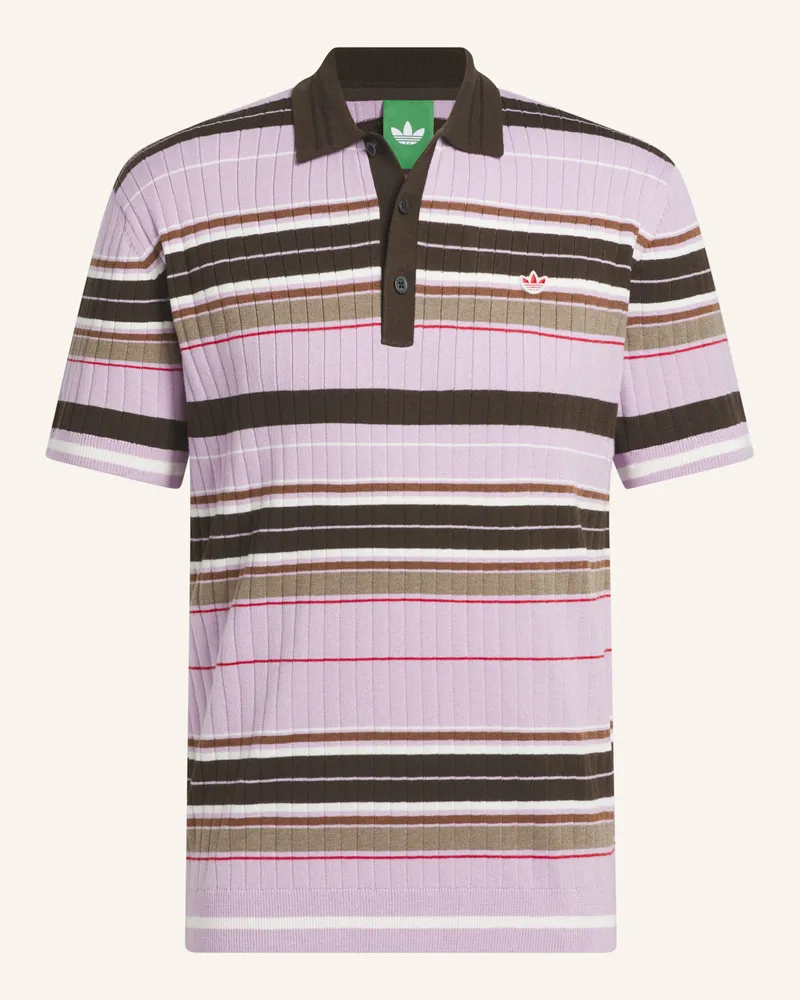 adidas ORIGINALS KNIT POLOSHIRT Lila
