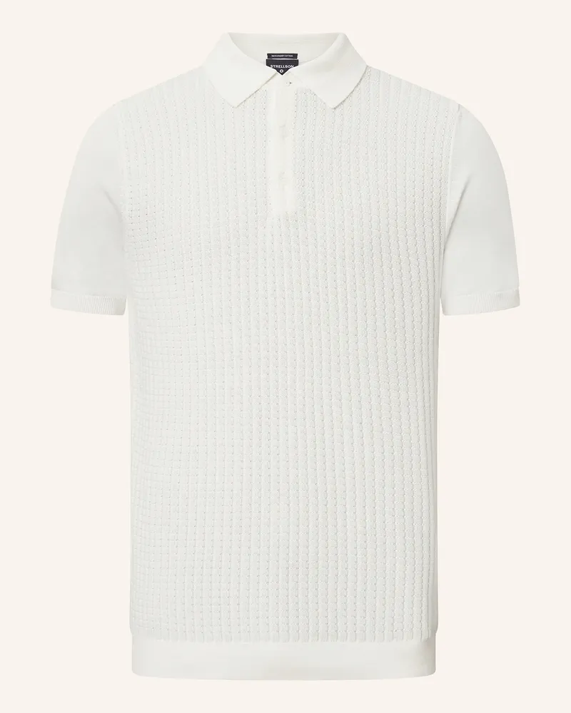 Strellson Strick-Poloshirt Adrian weiss Ecru