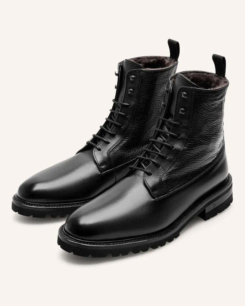 Henry Stevens Schnürboots Winston pdb5 grau Dunkelgrau