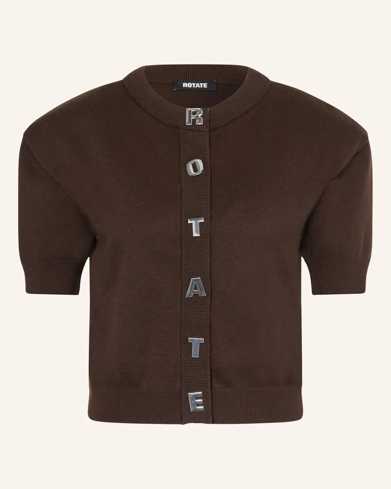 ROTATE Birger Christensen Strickjacke braun Dunkelbraun
