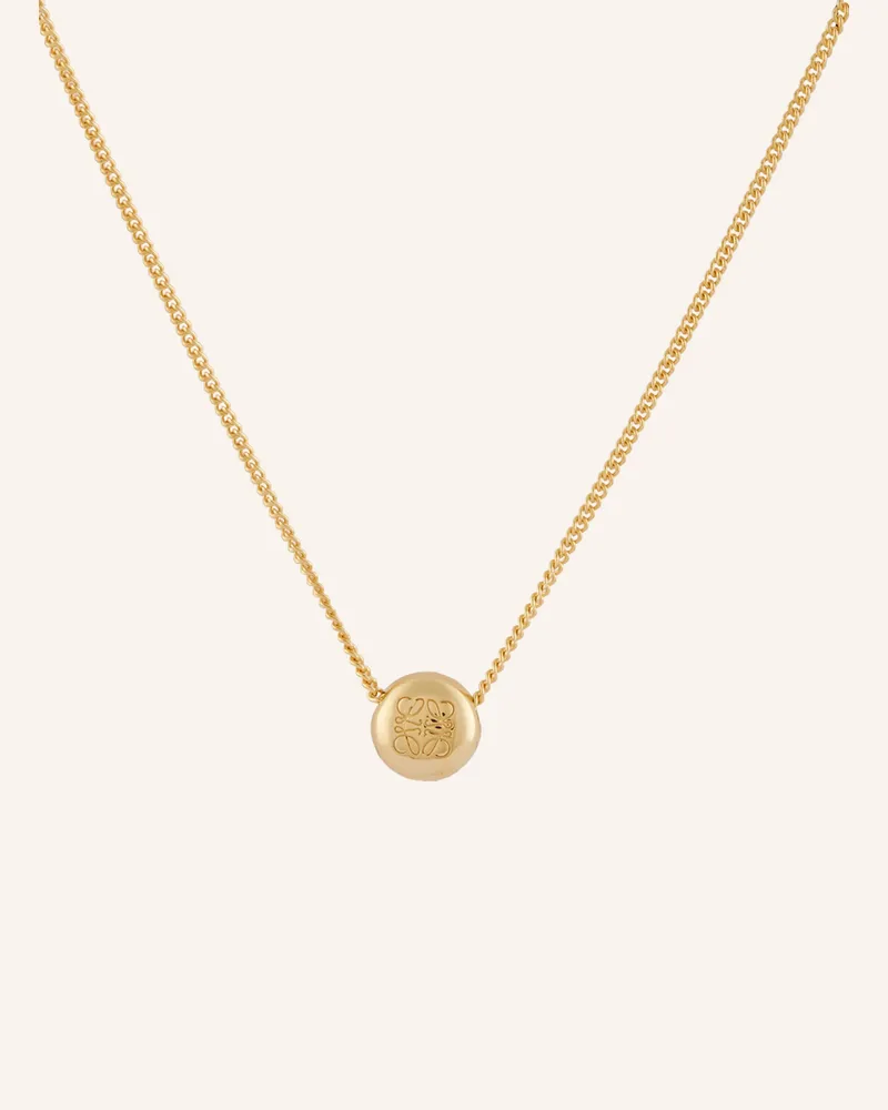 Loewe Halskette PEBBLE aus 925er Sterlingsilber Gold