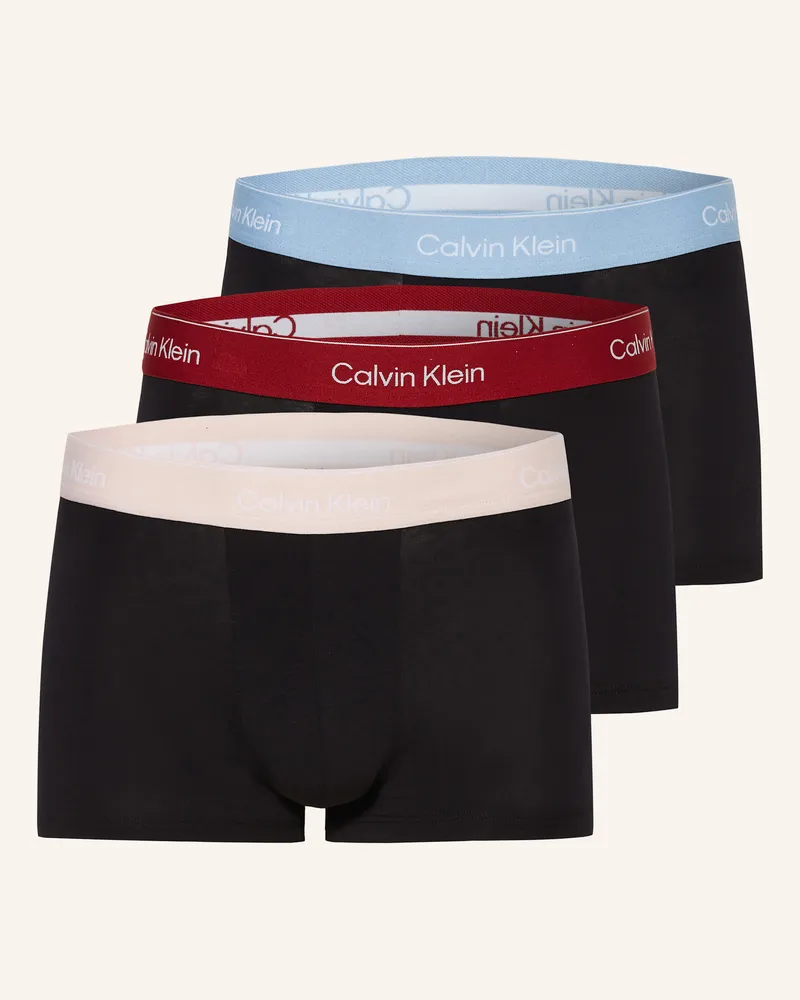Calvin Klein 3er-Pack Boxershorts ICON COTTON STRETCH Low Rise Schwarz
