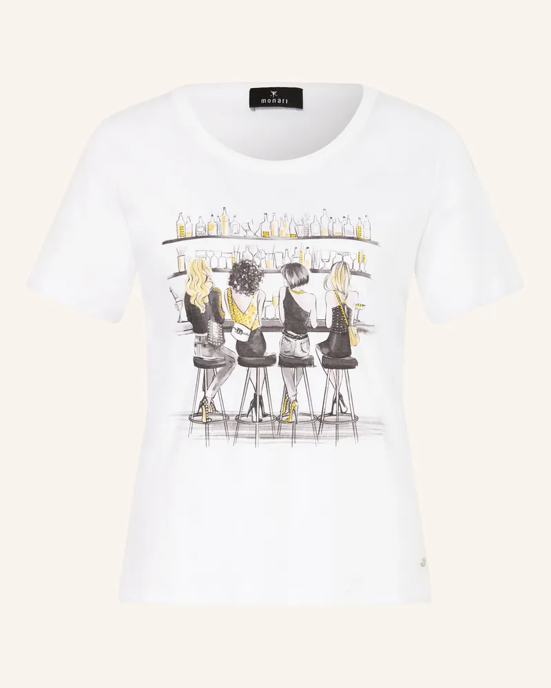 monari T-Shirt Mit Schmucksteinen weiss Weiss
