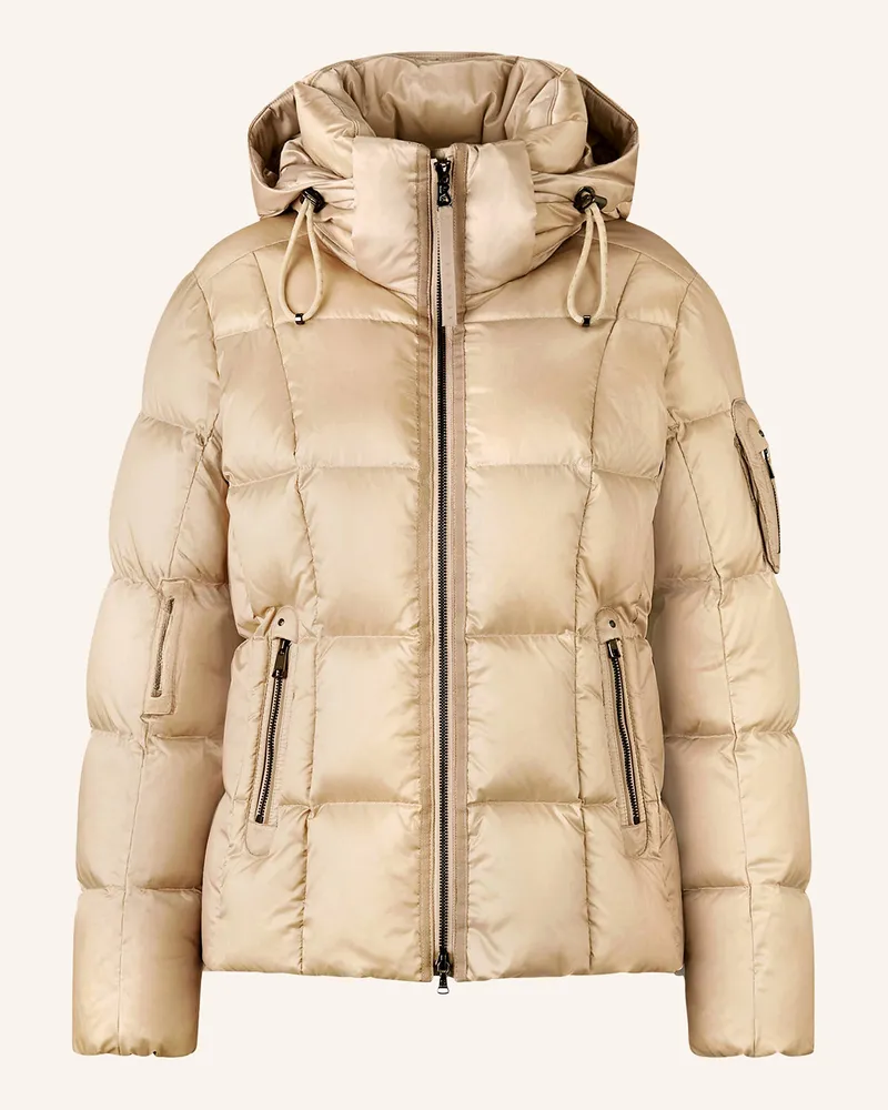 Bogner Daunenjacke FELINE-D1 abnehmbarer Kapuze Beige