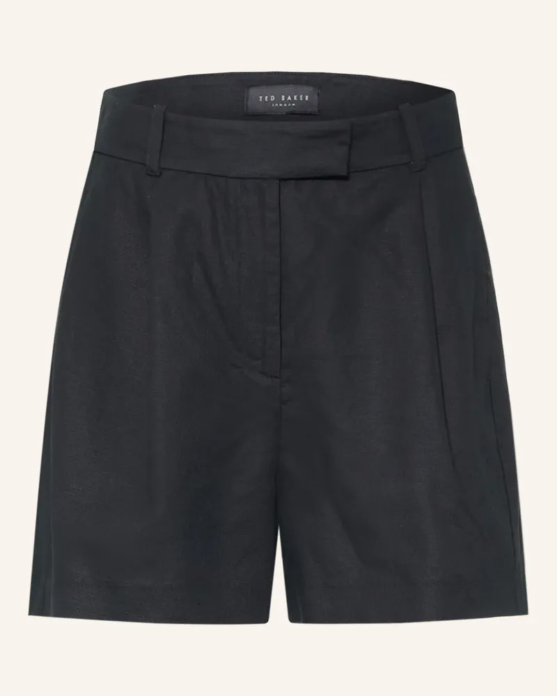 Ted Baker Shorts Machii Mit Leinen schwarz Schwarz