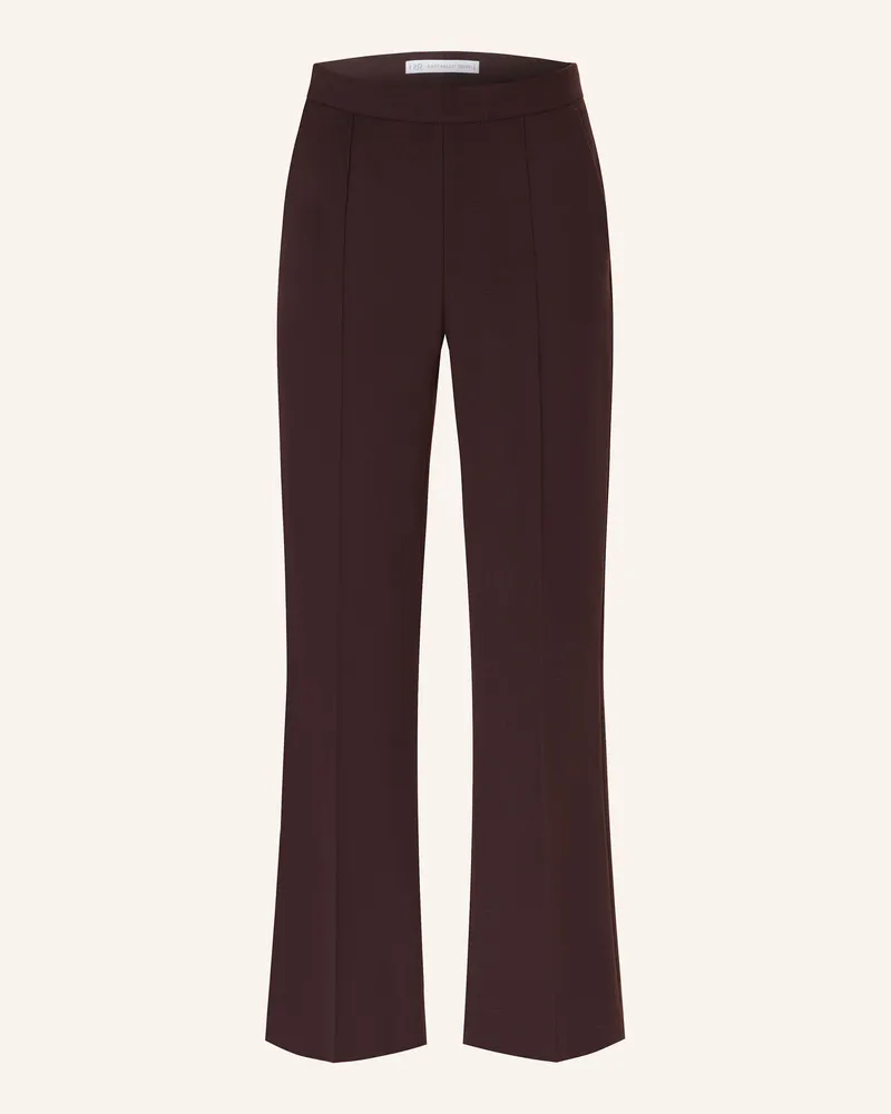 RAFFAELLO ROSSI  Flanellhose RENÉE Dunkelrot