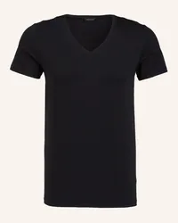 Hanro V-Shirt COTTON SUPERIOR Schwarz