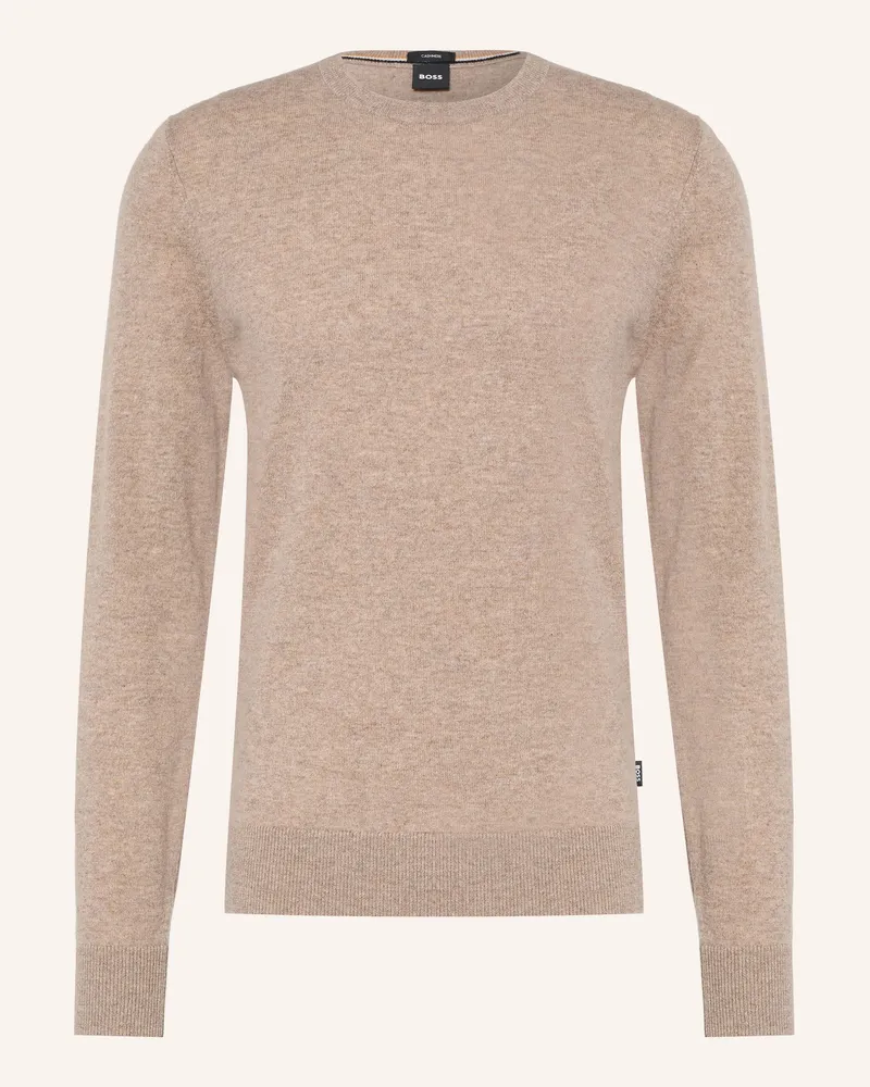HUGO BOSS Cashmere-Pullover braun Camel