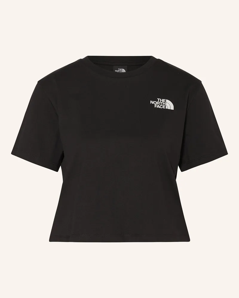 The North Face T-Shirt SIMPLE DOME CROPPED Schwarz