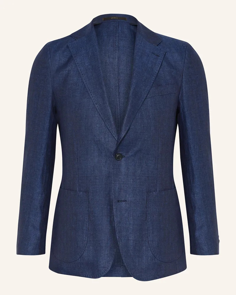 windsor. Sakko GIRO Extra Slim Fit aus Leinen Dunkelblau