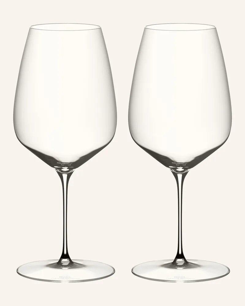 Riedel 2er-Set Weingläser Veloce Cabernet Sauvignon transparent Weiss