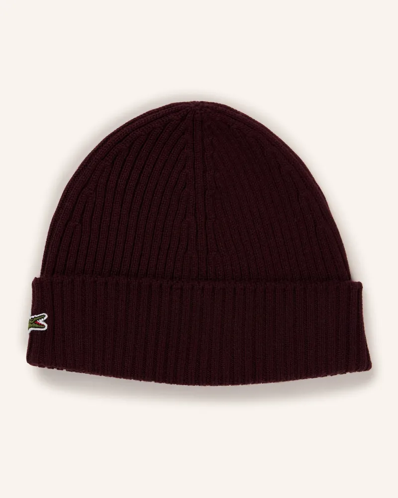 Lacoste Mütze rot Dunkelrot